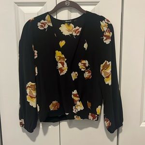 Madewell XS Silk Wrap Blouse